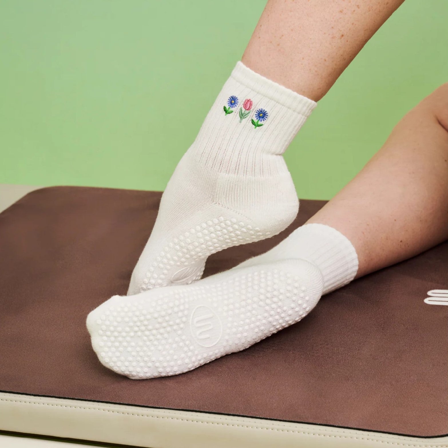 Crew Grip Socks - Meadow Bloom (Barre / Pilates)