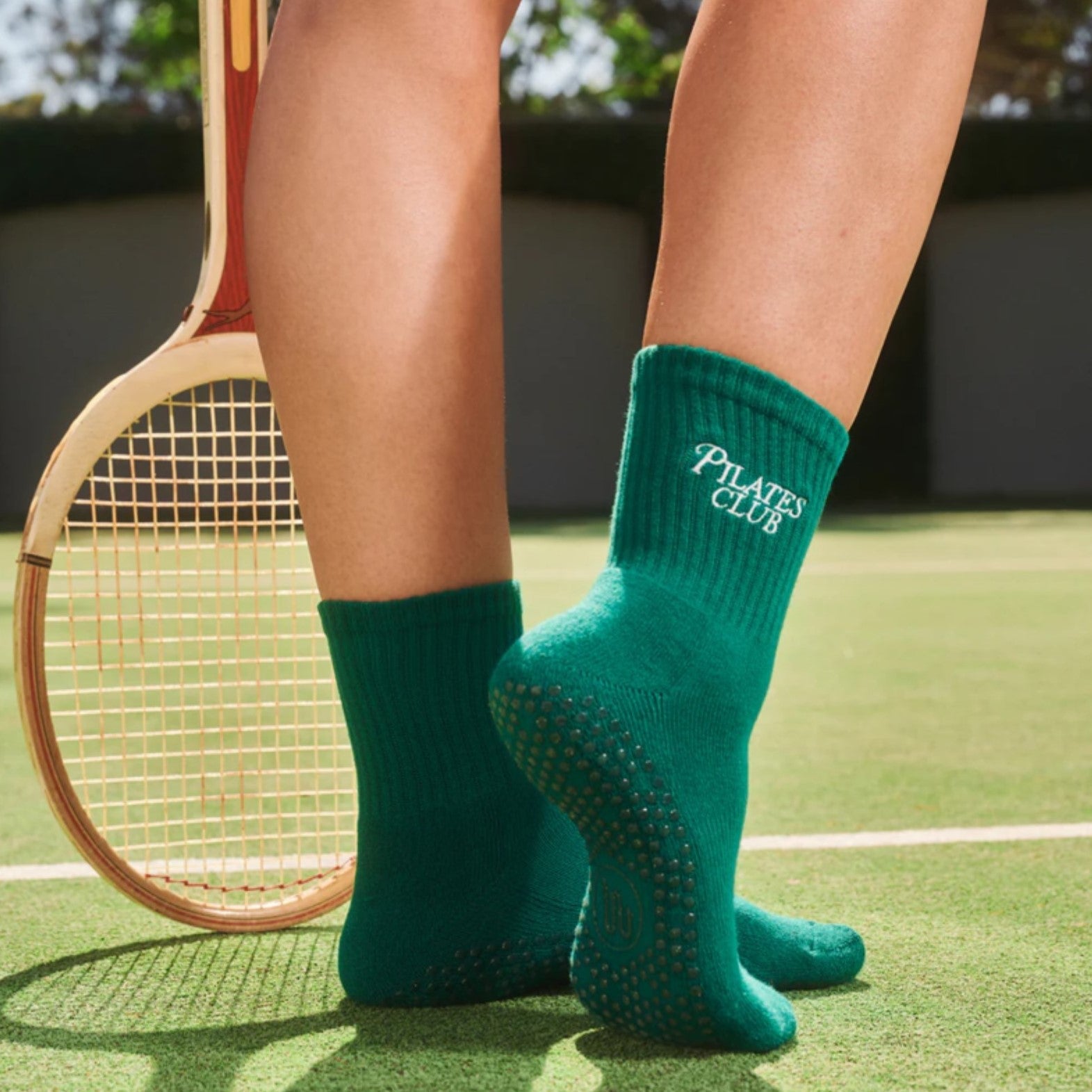 Pilates Club Crew Grip Socks - (Barre / Pilates)