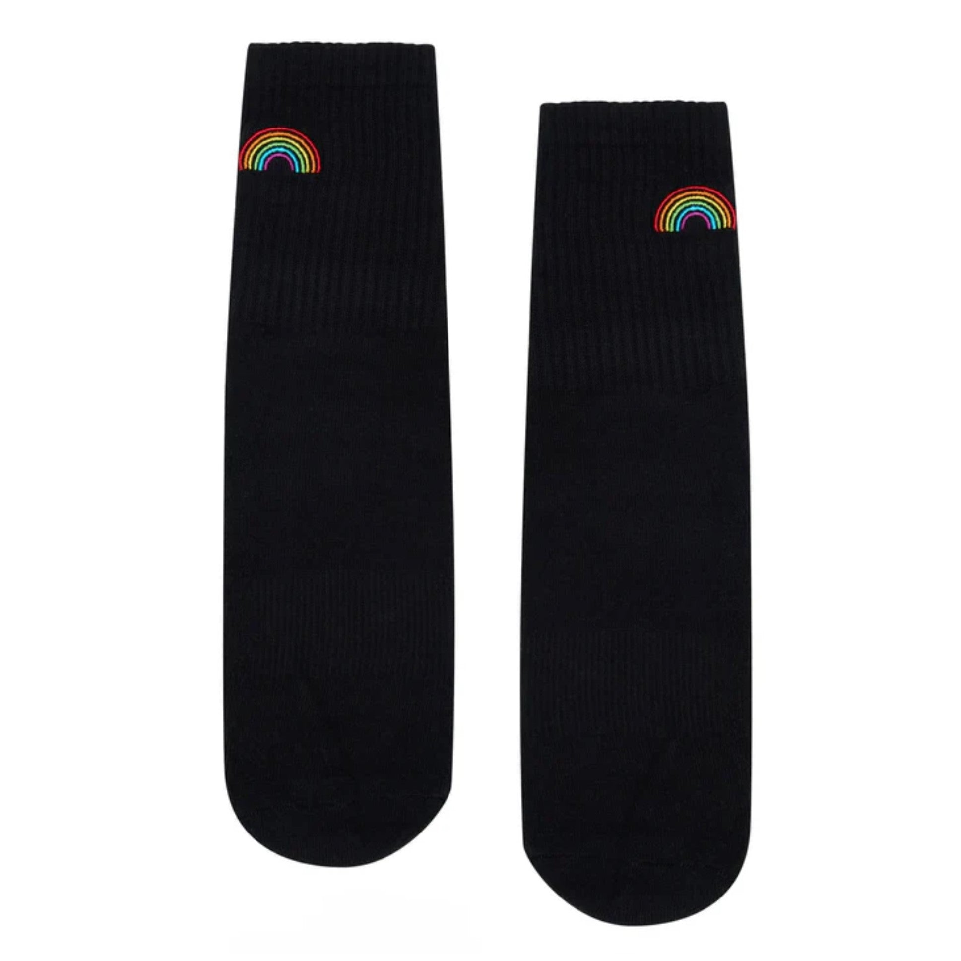 Crew Grip Socks - Rainbow Quarter (Barre / Pilates)
