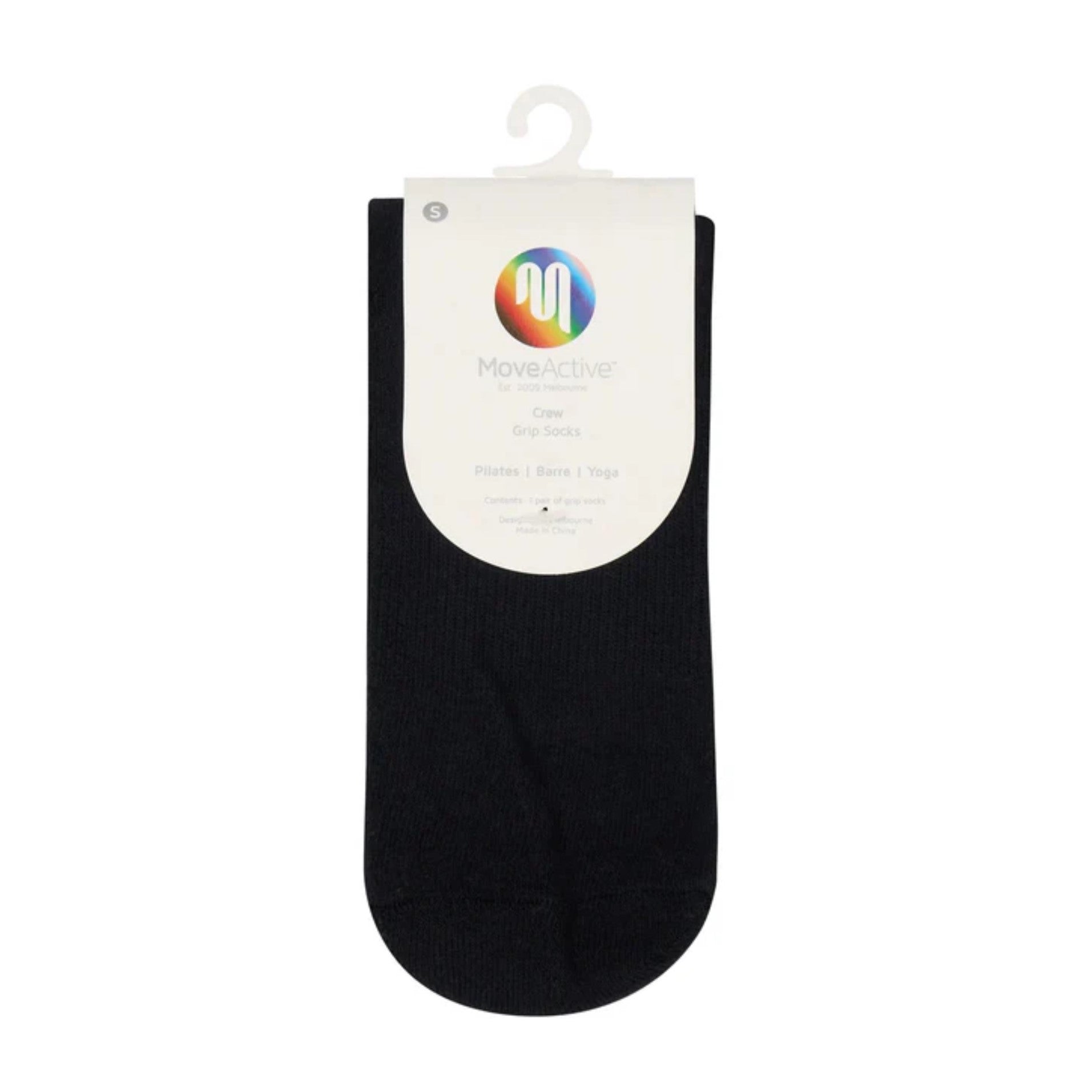 Crew Grip Socks - Rainbow Quarter (Barre / Pilates)