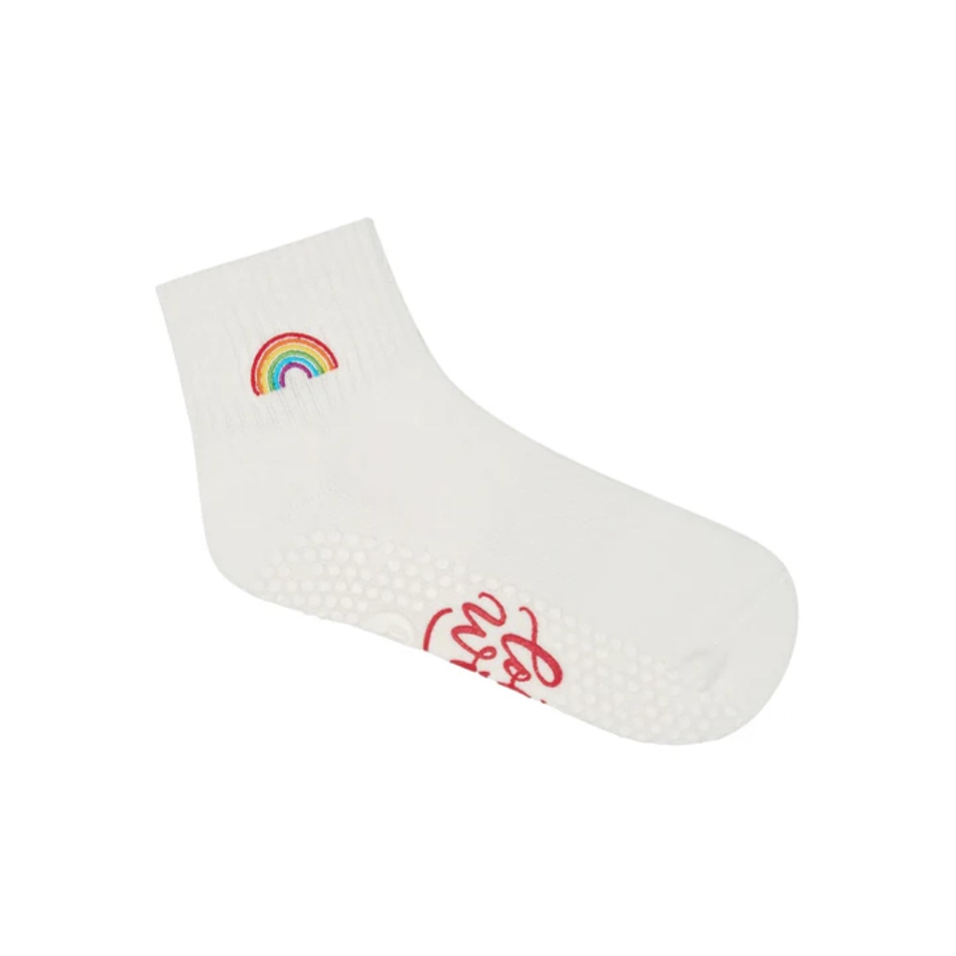 Crew Grip Socks - Rainbow Quarter (Barre / Pilates)