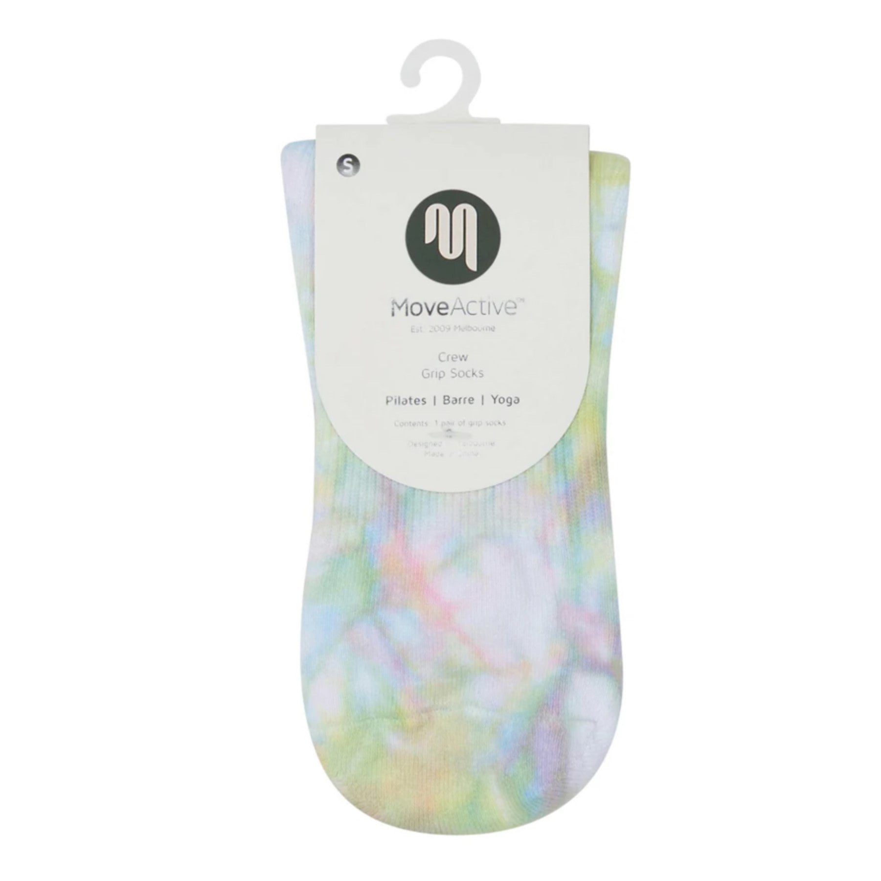 Crew Social Butterfly Tie-Dyed Grip Socks (Barre / Pilates)