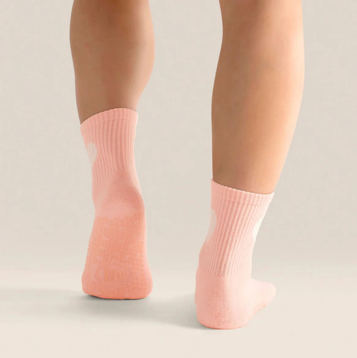 Crew Grip Socks - Strawberry Heart (Barre / Pilates)