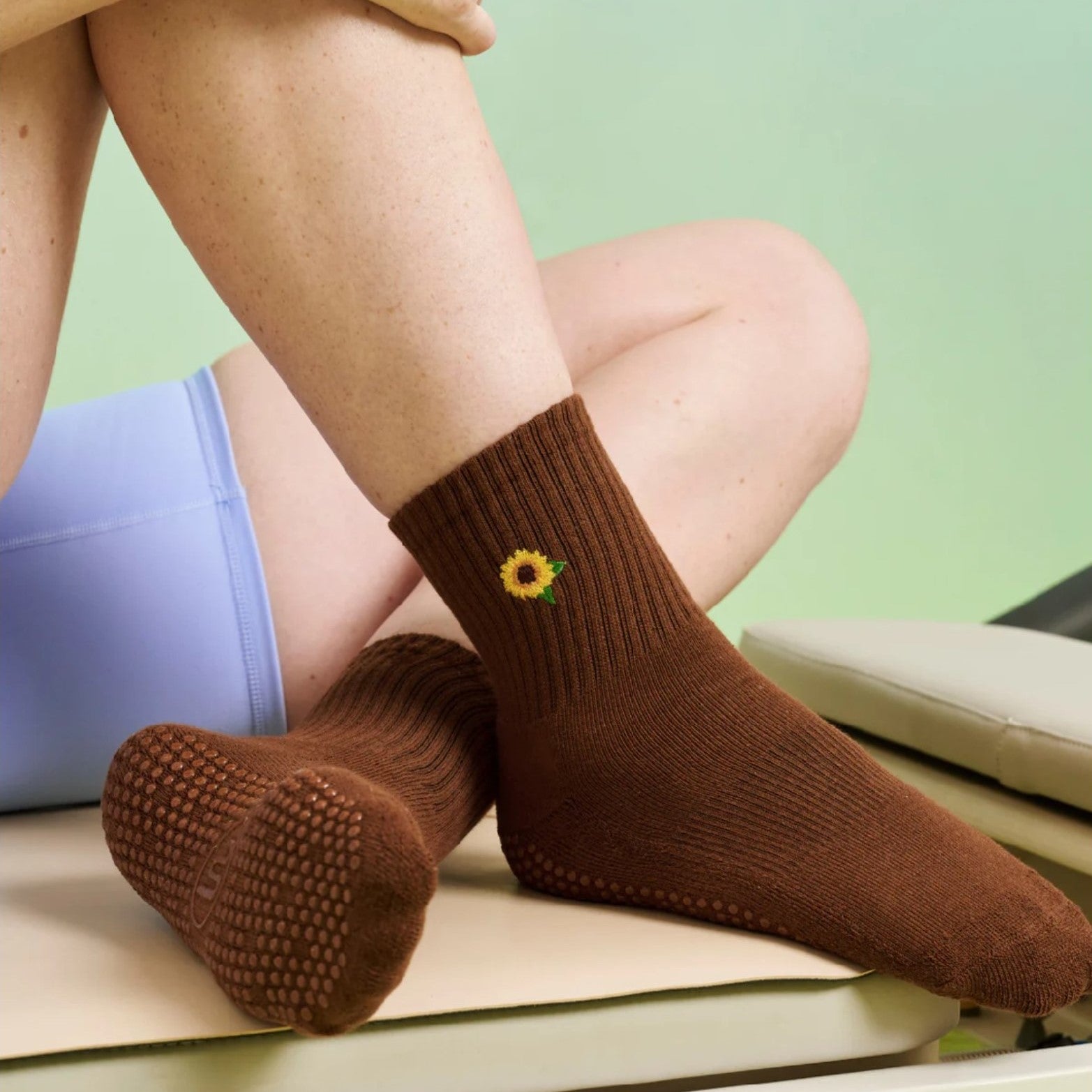 Crew Grip Socks - Sunflower Fields (Barre / Pilates)