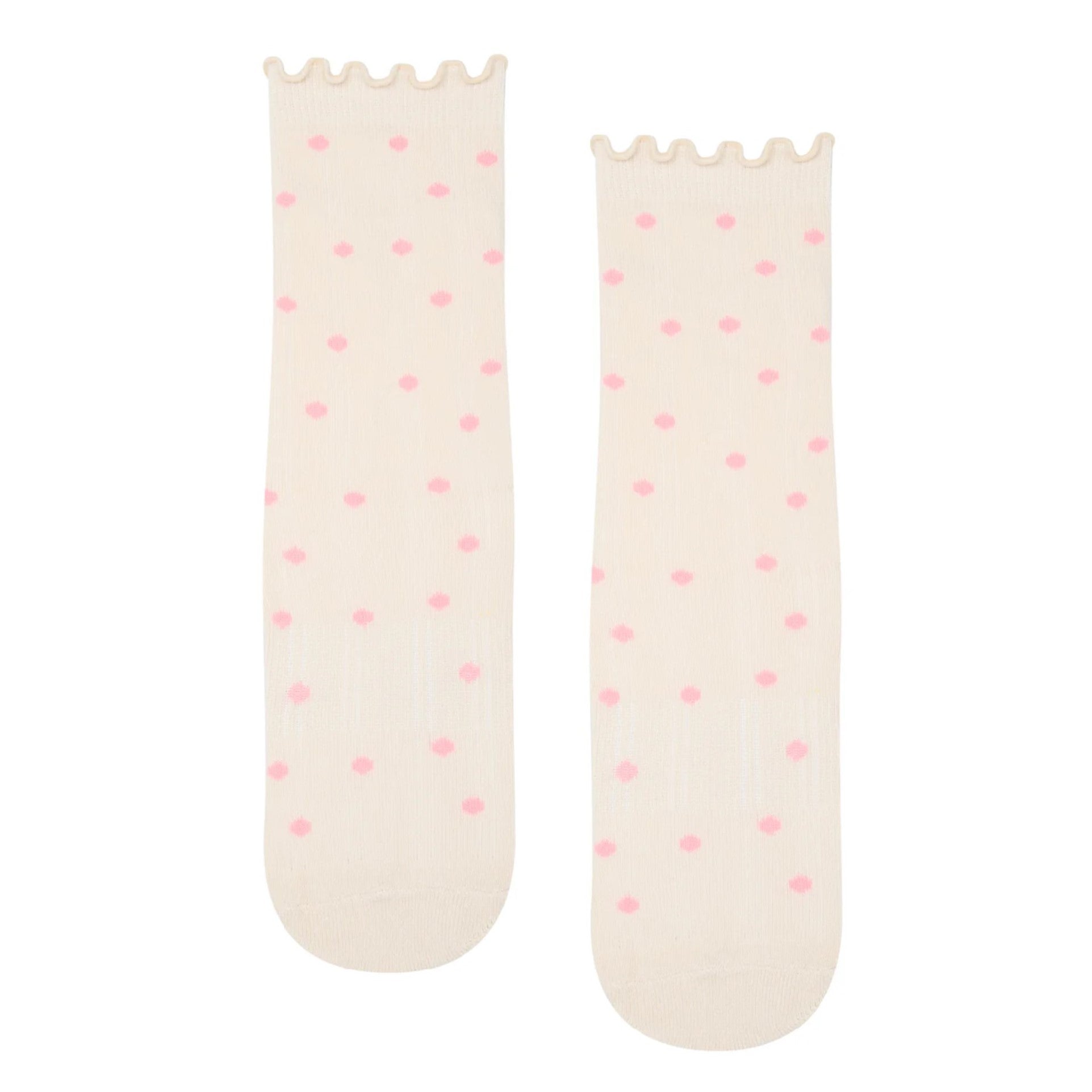 Crew Grip Socks - Ruffle Spots (Barre / Pilates)