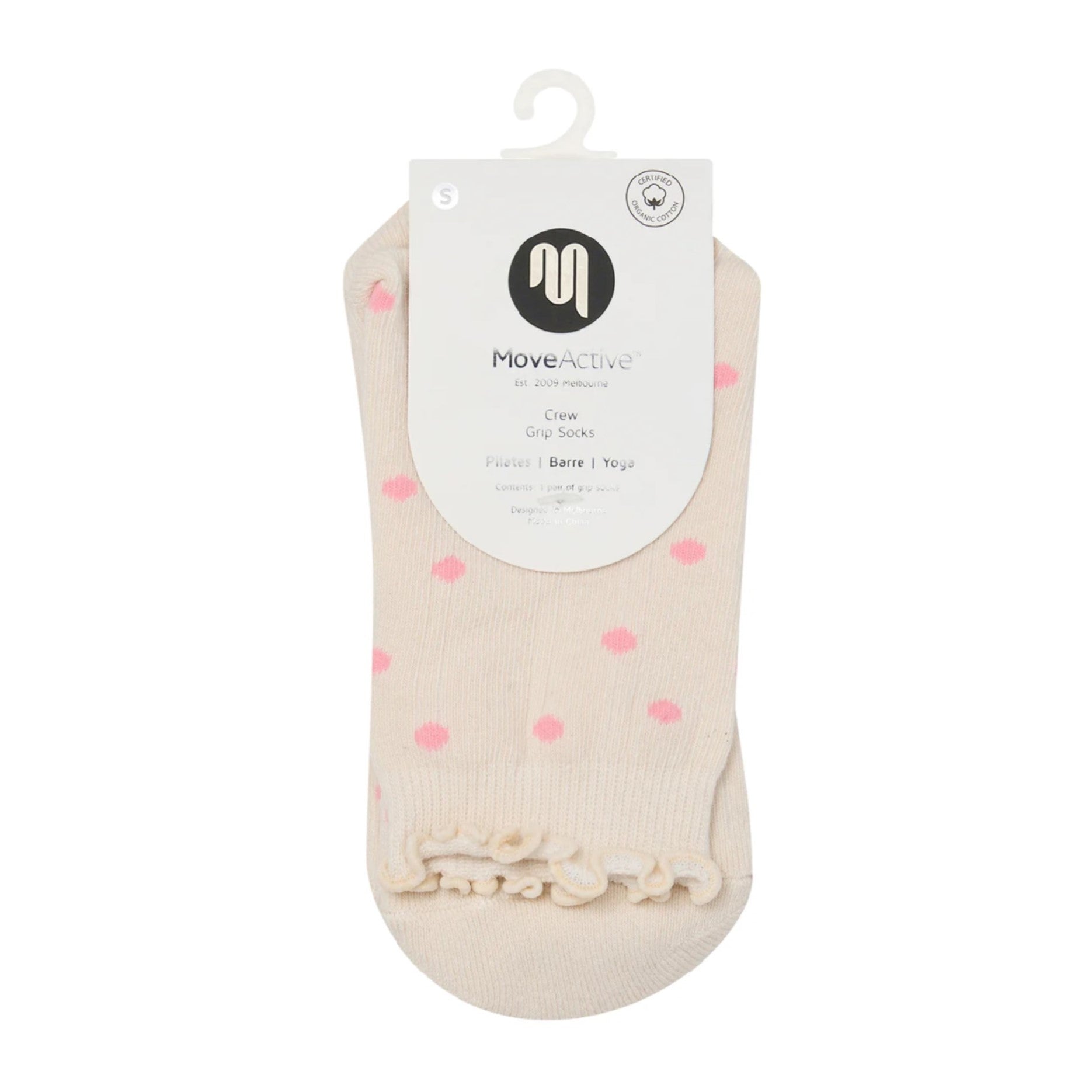 Crew Grip Socks - Ruffle Spots (Barre / Pilates)