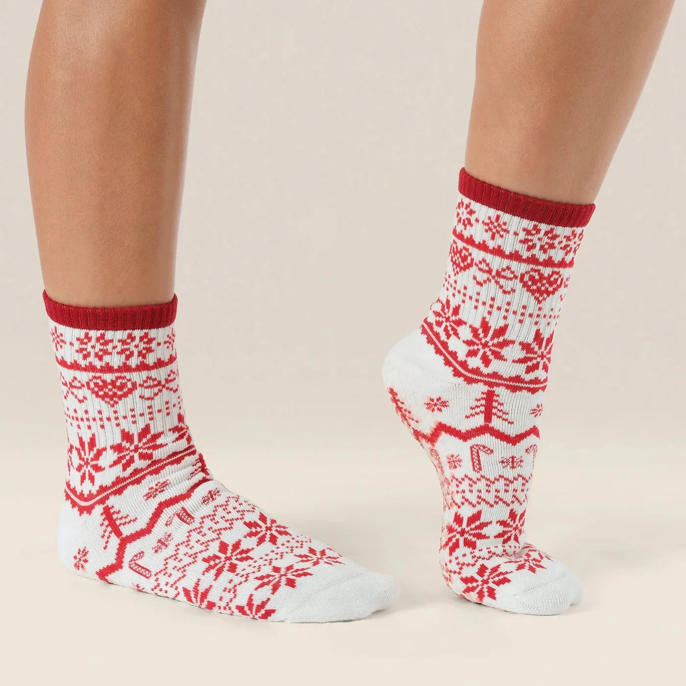 Crew Grip Socks - Nordic Noel (Barre / Pilates)