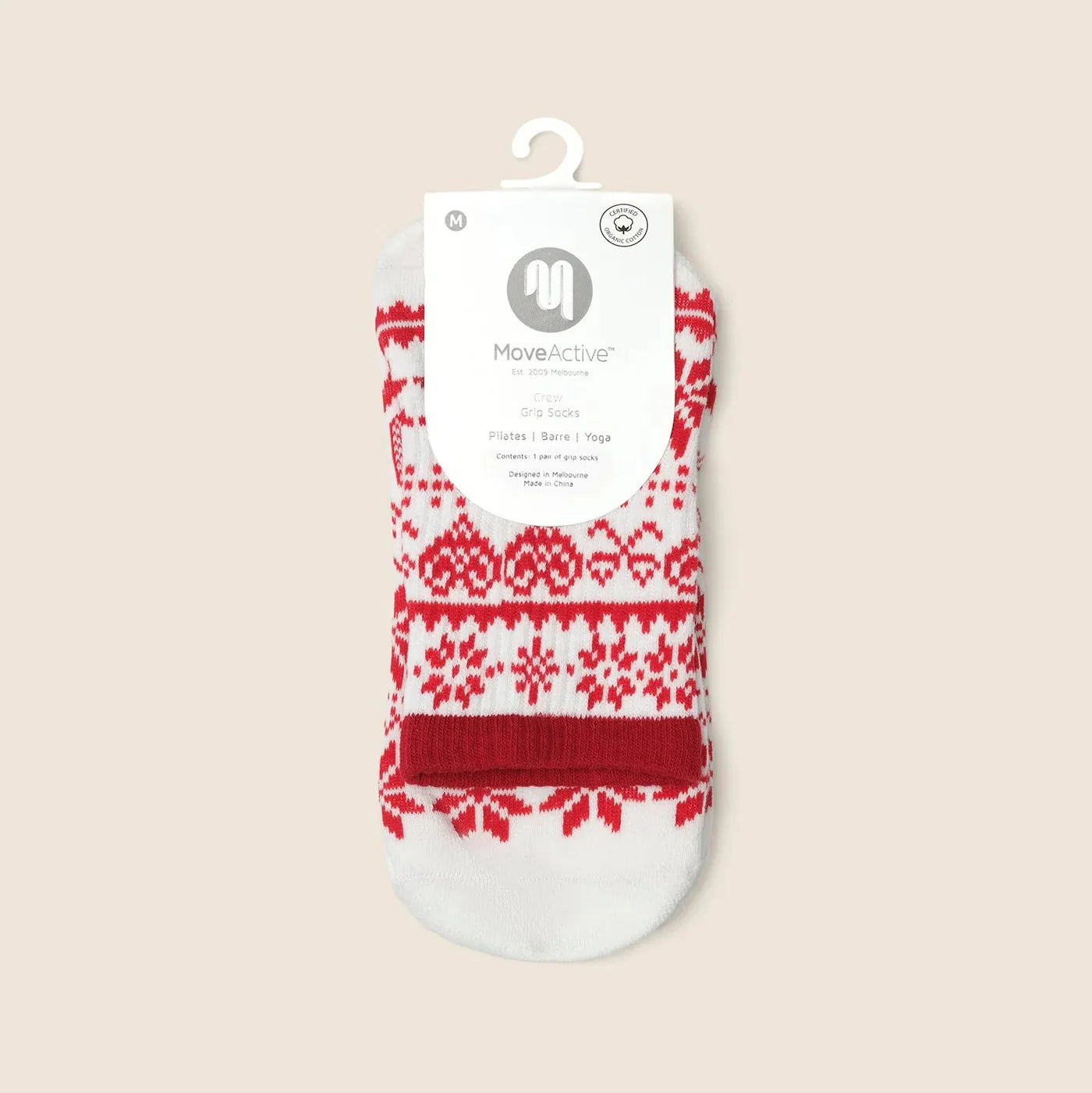 Crew Grip Socks - Nordic Noel (Barre / Pilates)