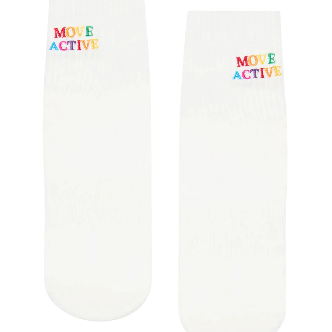 Unisex Crew Grip Socks - Rainbow Pride Crew (Barre / Pilates)