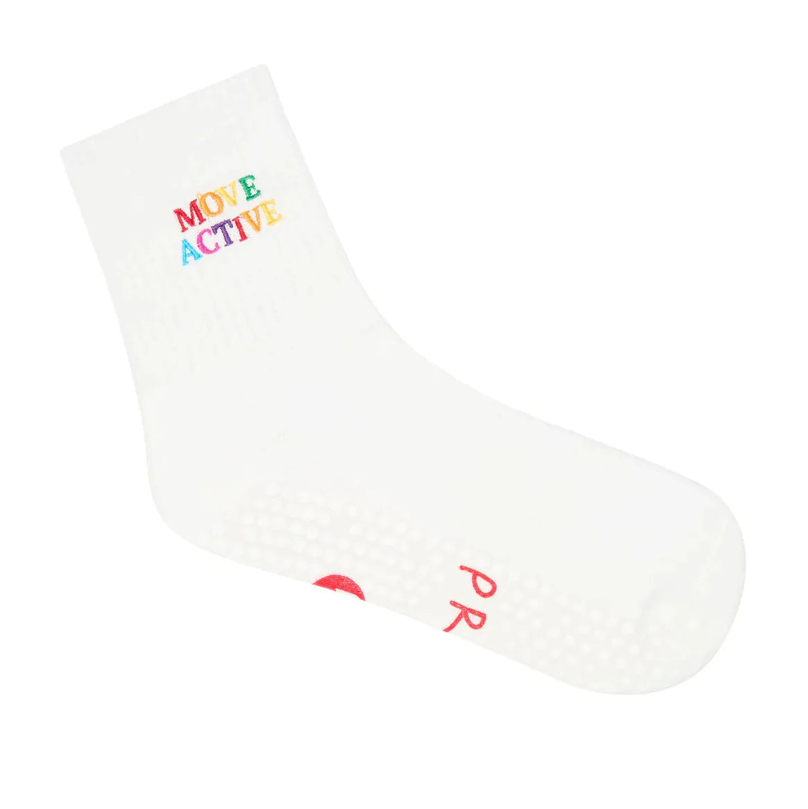 Unisex Crew Grip Socks - Rainbow Pride Crew (Barre / Pilates)