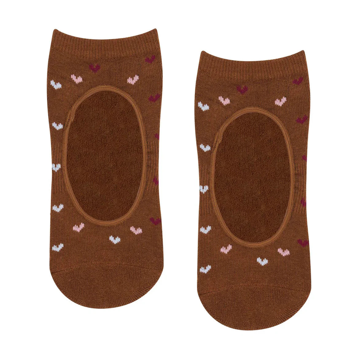 Slide On Grip Socks - Hearts Aflutter (Barre / Pilates)