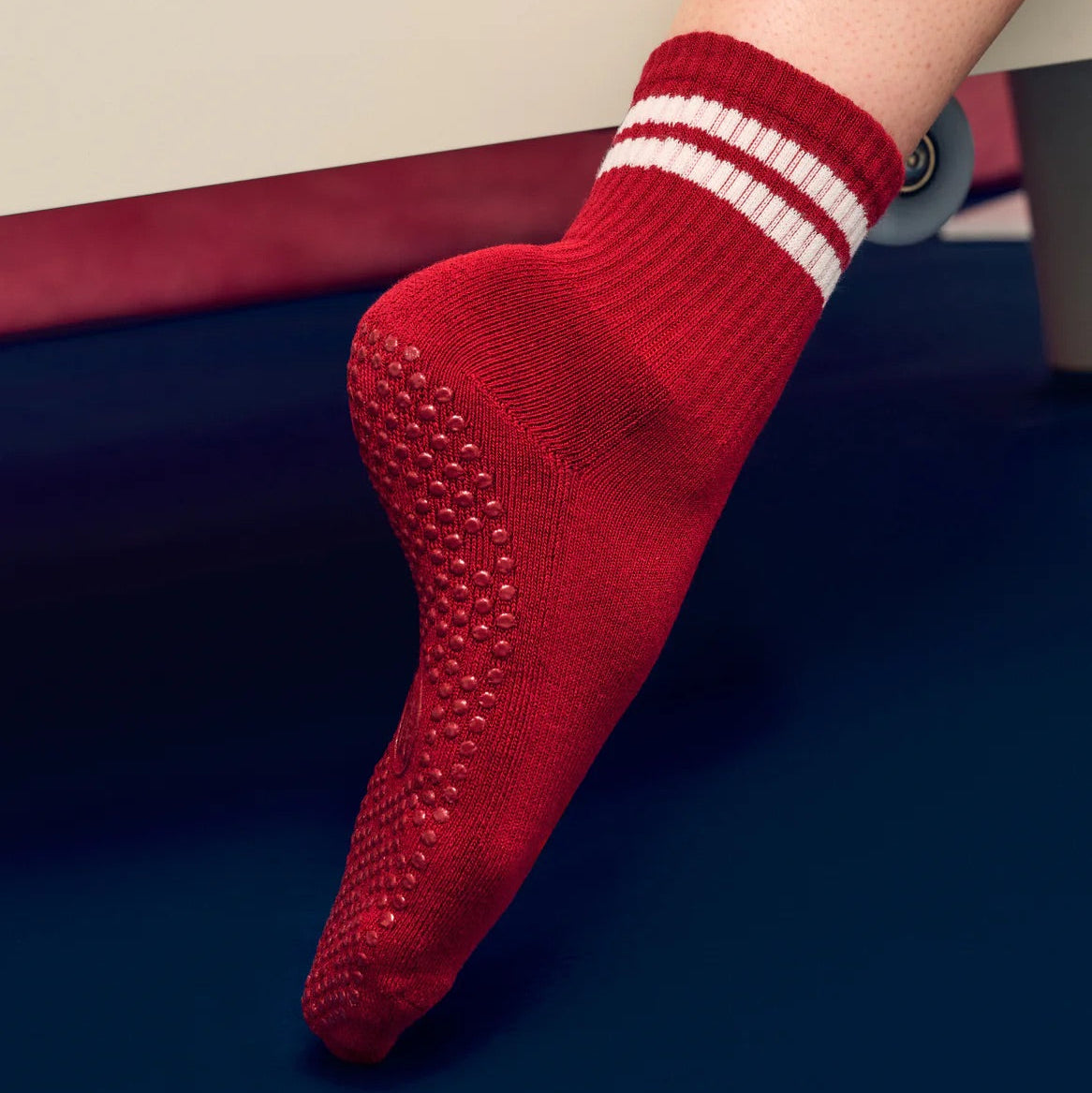 Crew Grip Socks - Crimson Dream (Barre / Pilates)