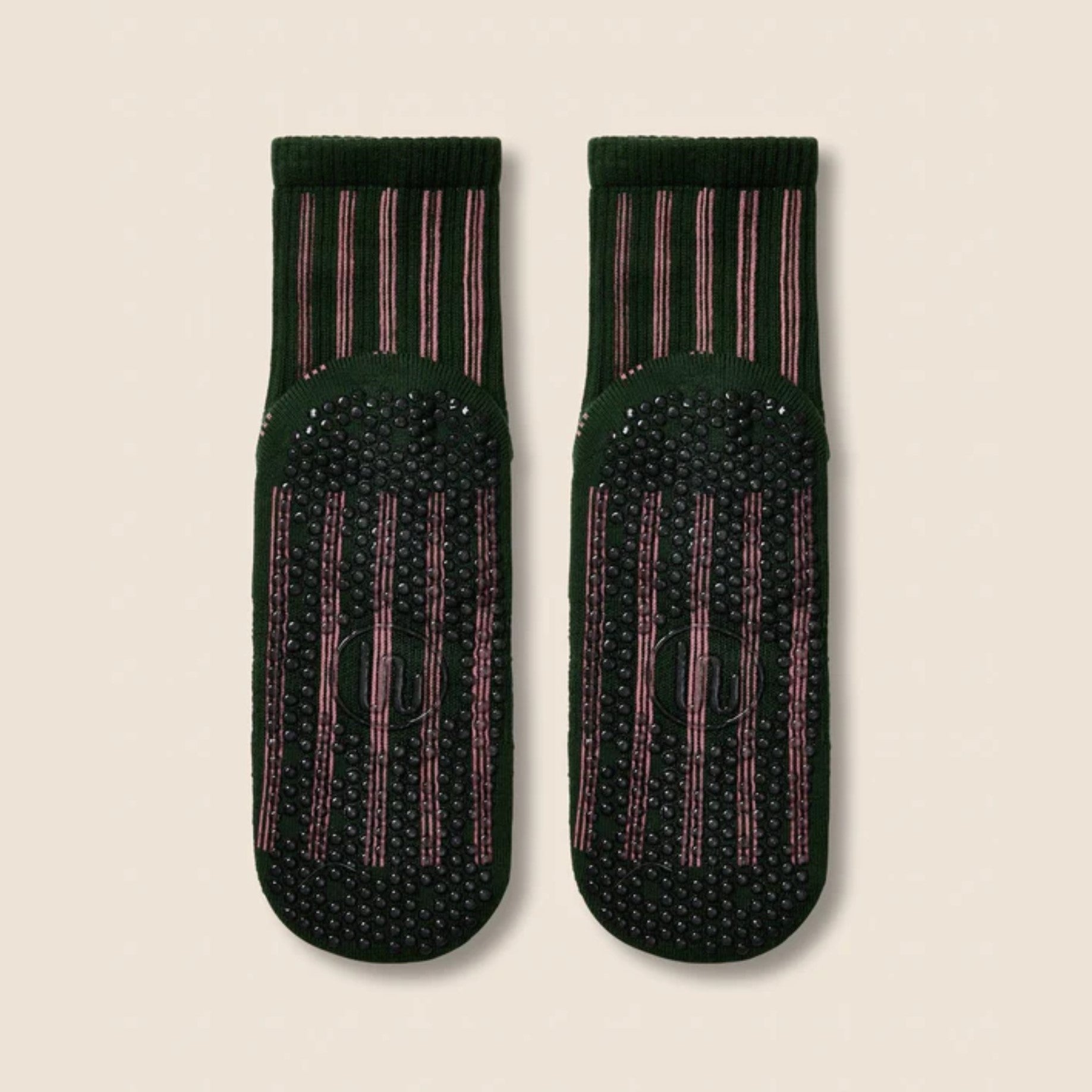 Crew Grip Socks - Verde Carnival (Barre / Pilates)
