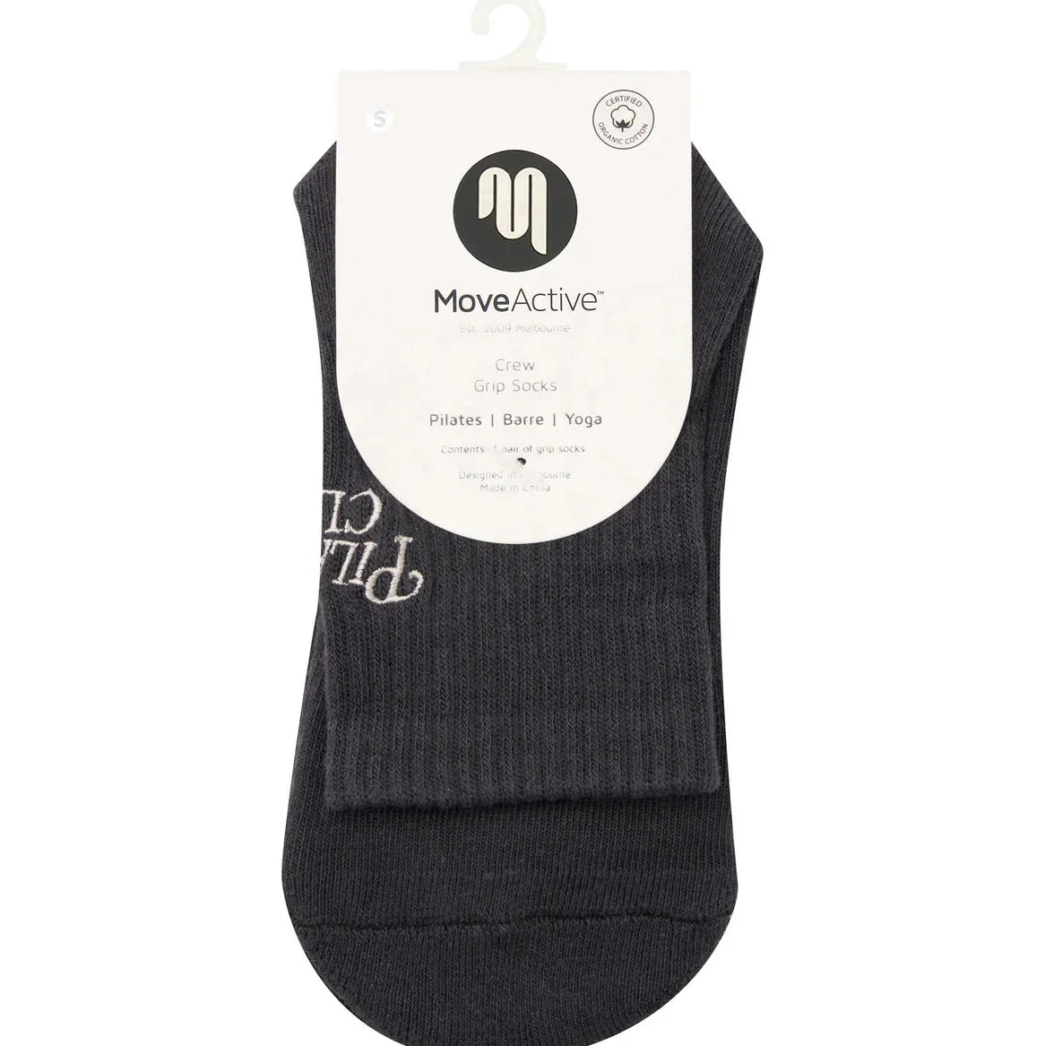 Pilates Club Crew Grip Socks - (Barre / Pilates)