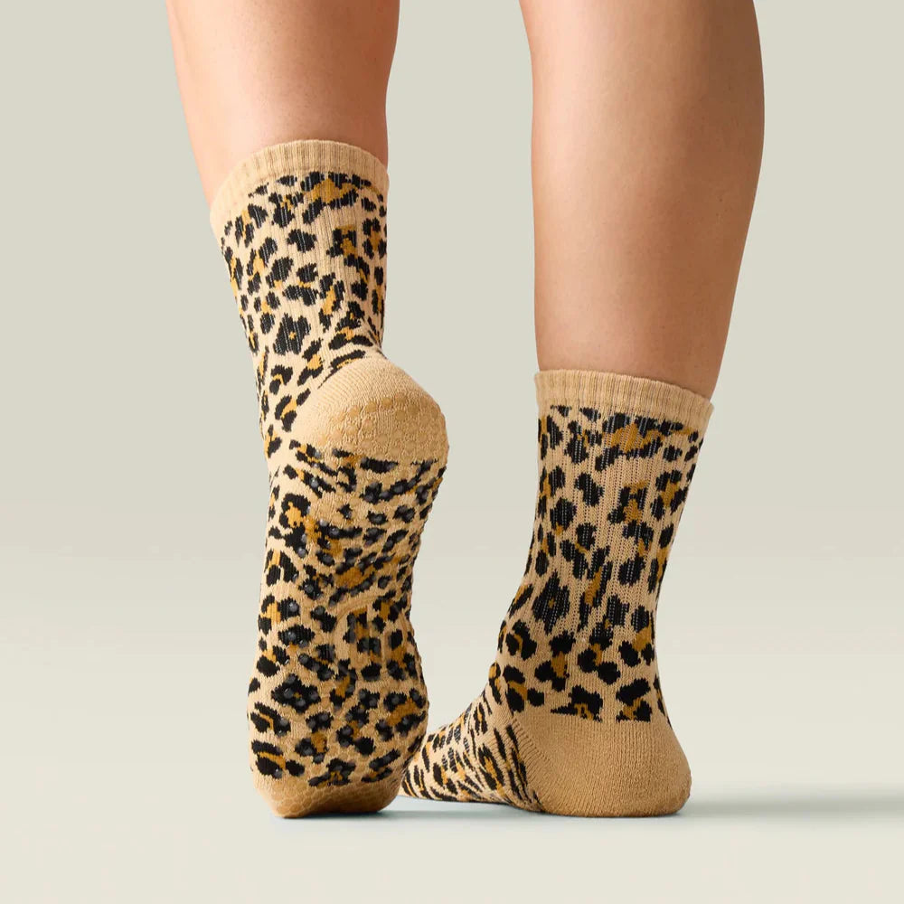 Safari Prints - Crew Grip Socks (Barre / Pilates)