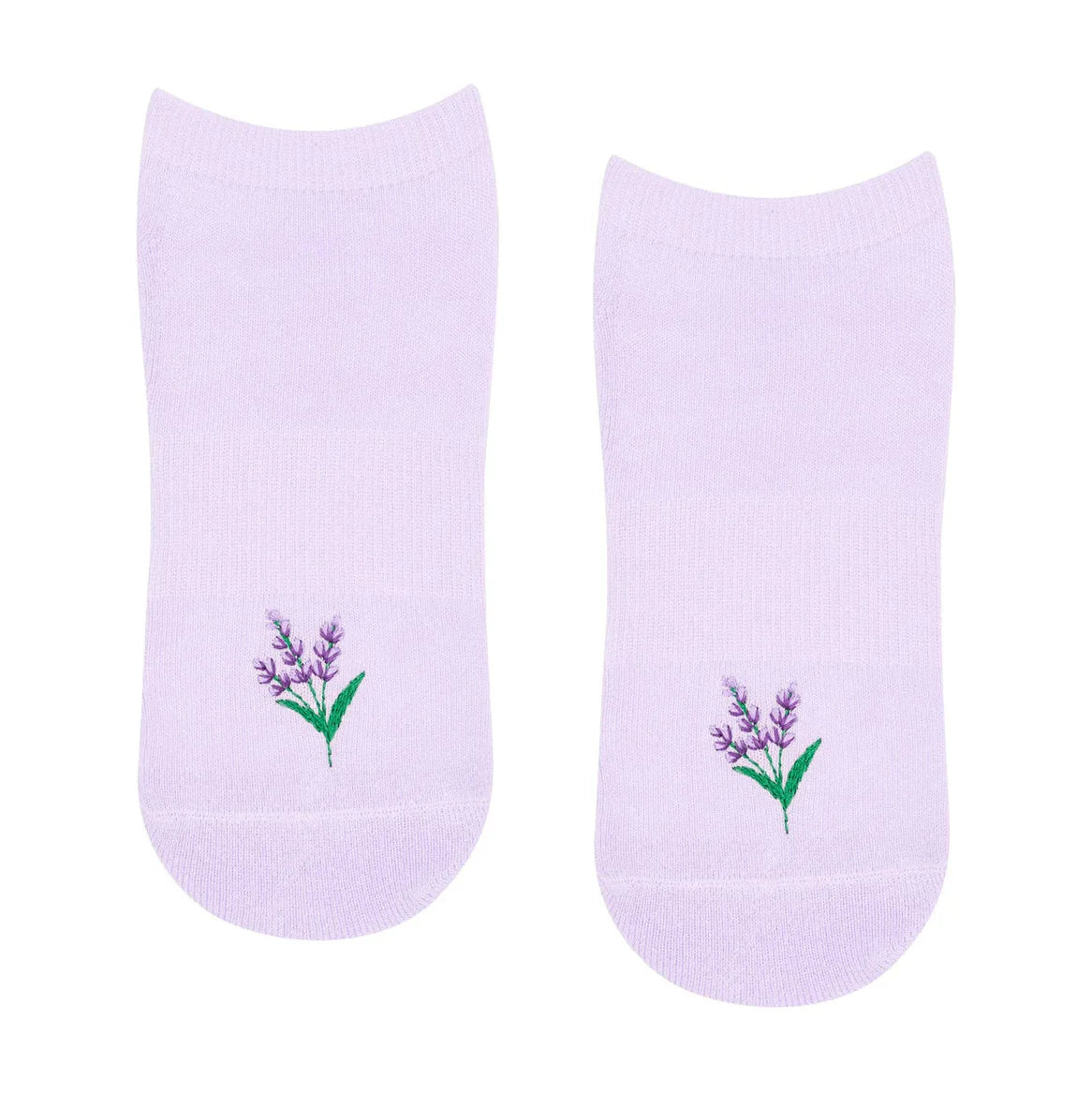 Classic Low Rise Grip Socks - Lavender Haze (Barre / Pilates)