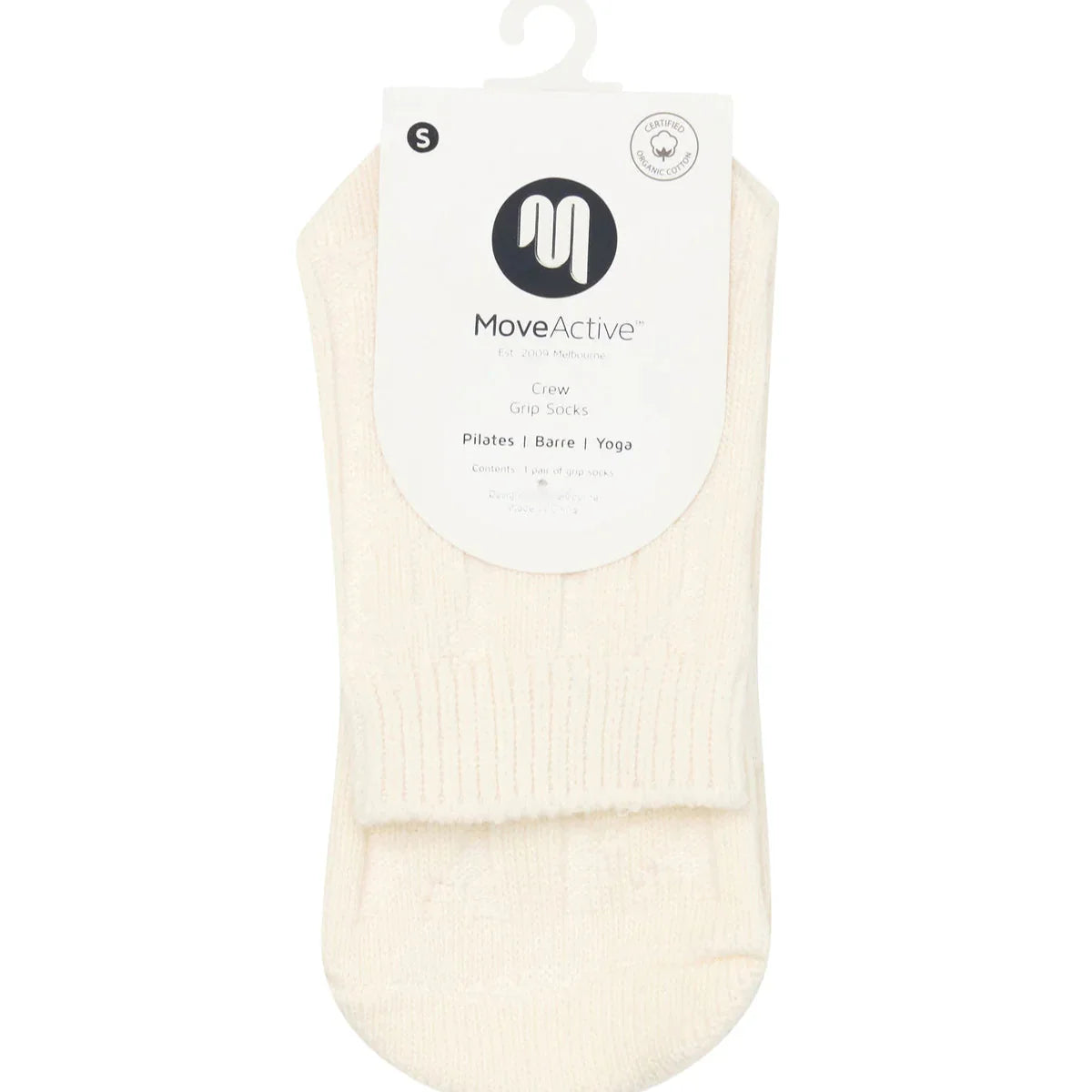 Crew Grip Socks - Cable Knit (Barre / Pilates)