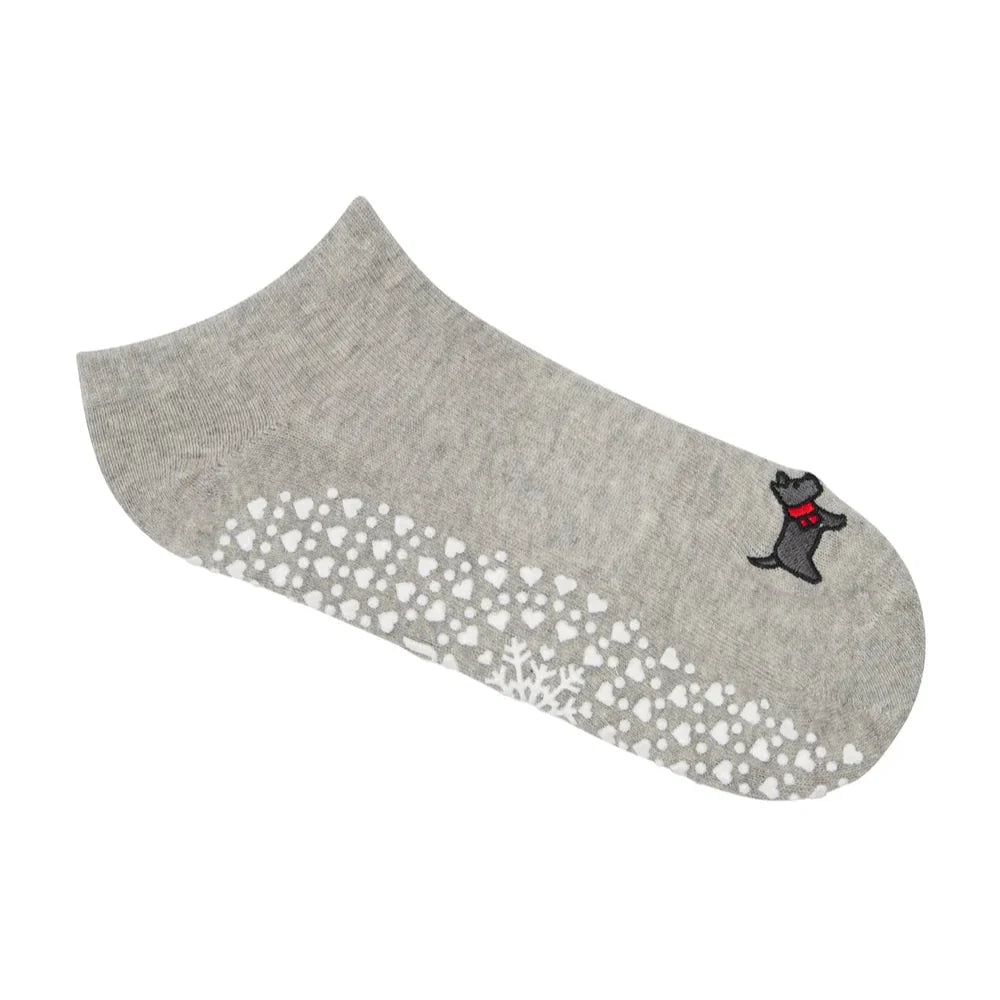 Classic Grip Socks - Cozy Pup Marle (Barre / Pilates)