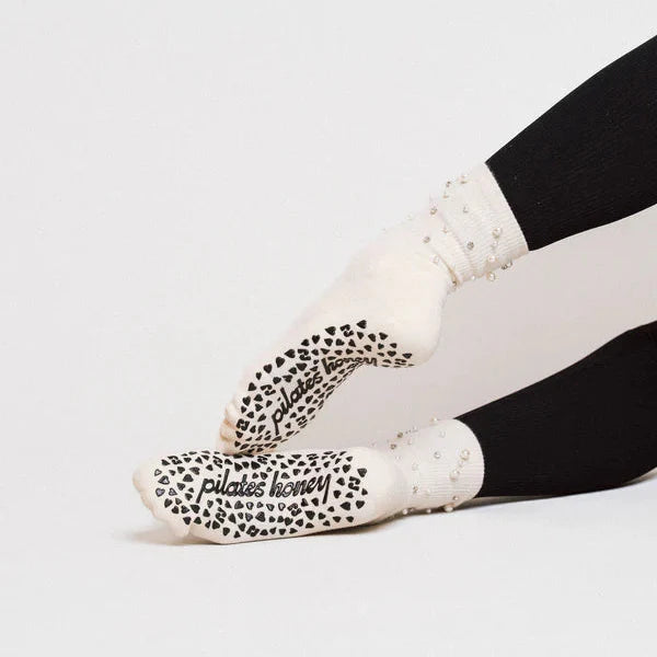 Diamonds are a Girls Best Friend - Crew Grip Sock (Barre / Pilates)