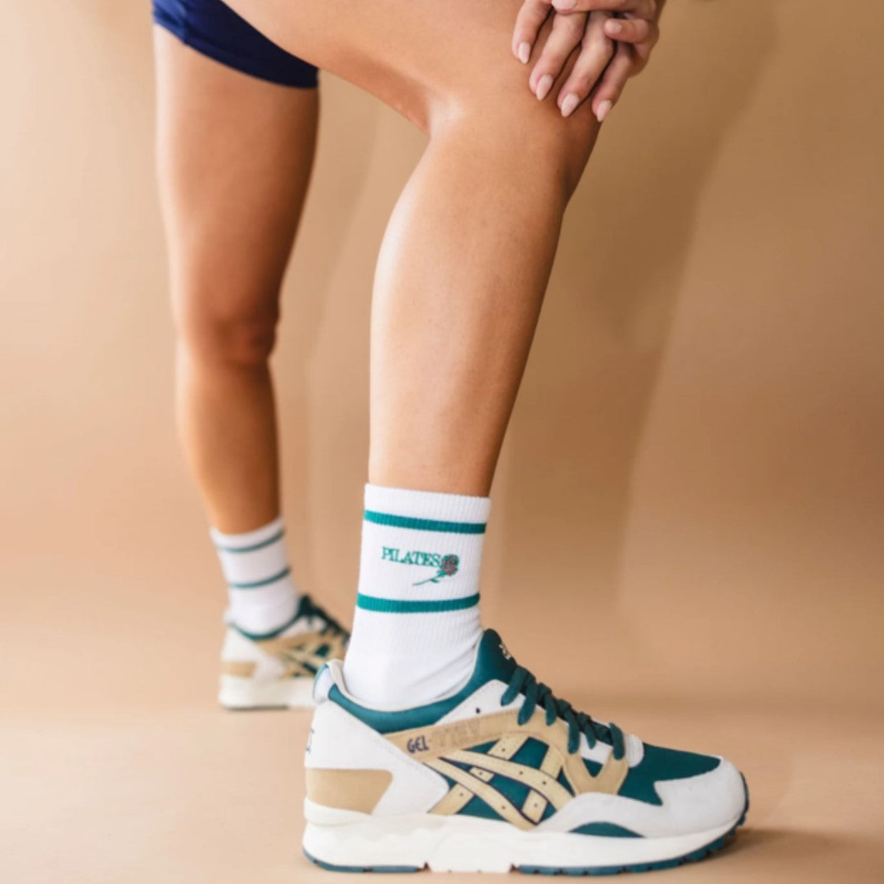 Kissed By A Rose - Crew Grip Sock (Barre / Pilates)