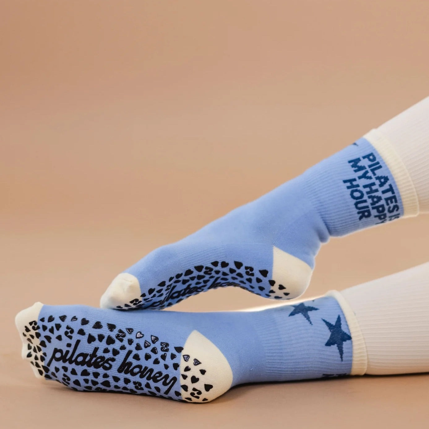 Pilates is My Happy Hour - Crew Grip Sock (Barre / Pilates)