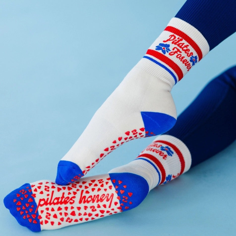 Pilates Forever - Crew Grip Sock (Barre / Pilates)