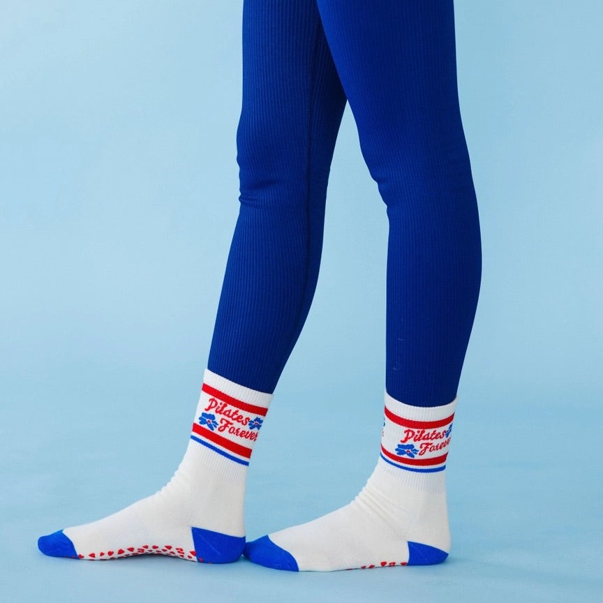 Pilates Forever - Crew Grip Sock (Barre / Pilates)