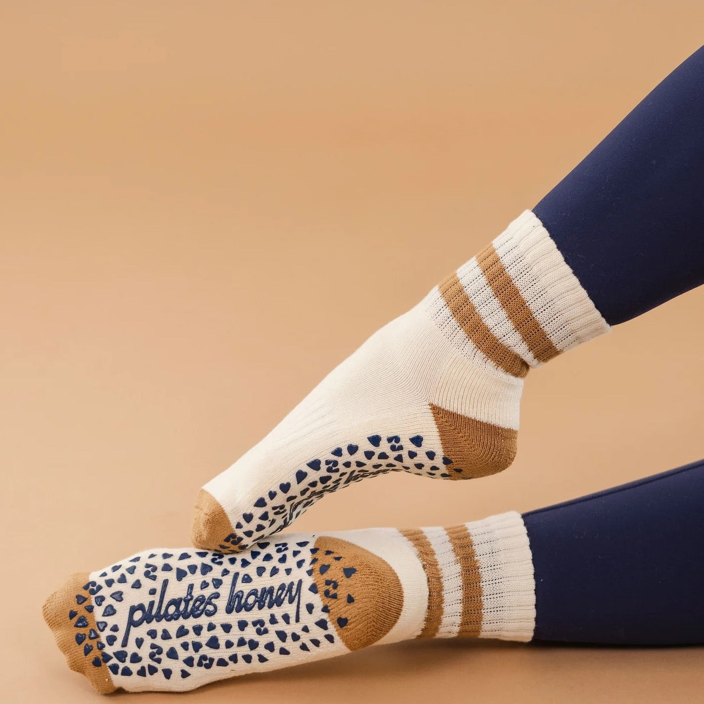 Vintage Short Crew - Grip Sock (Barre / Pilates)