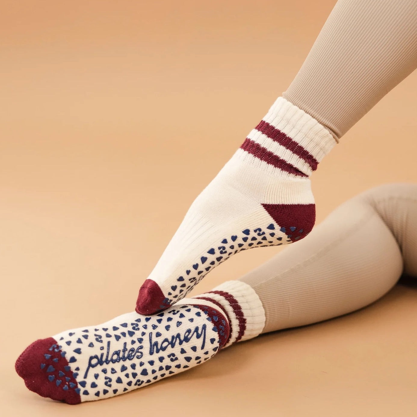 Vintage Short Crew - Grip Sock (Barre / Pilates)