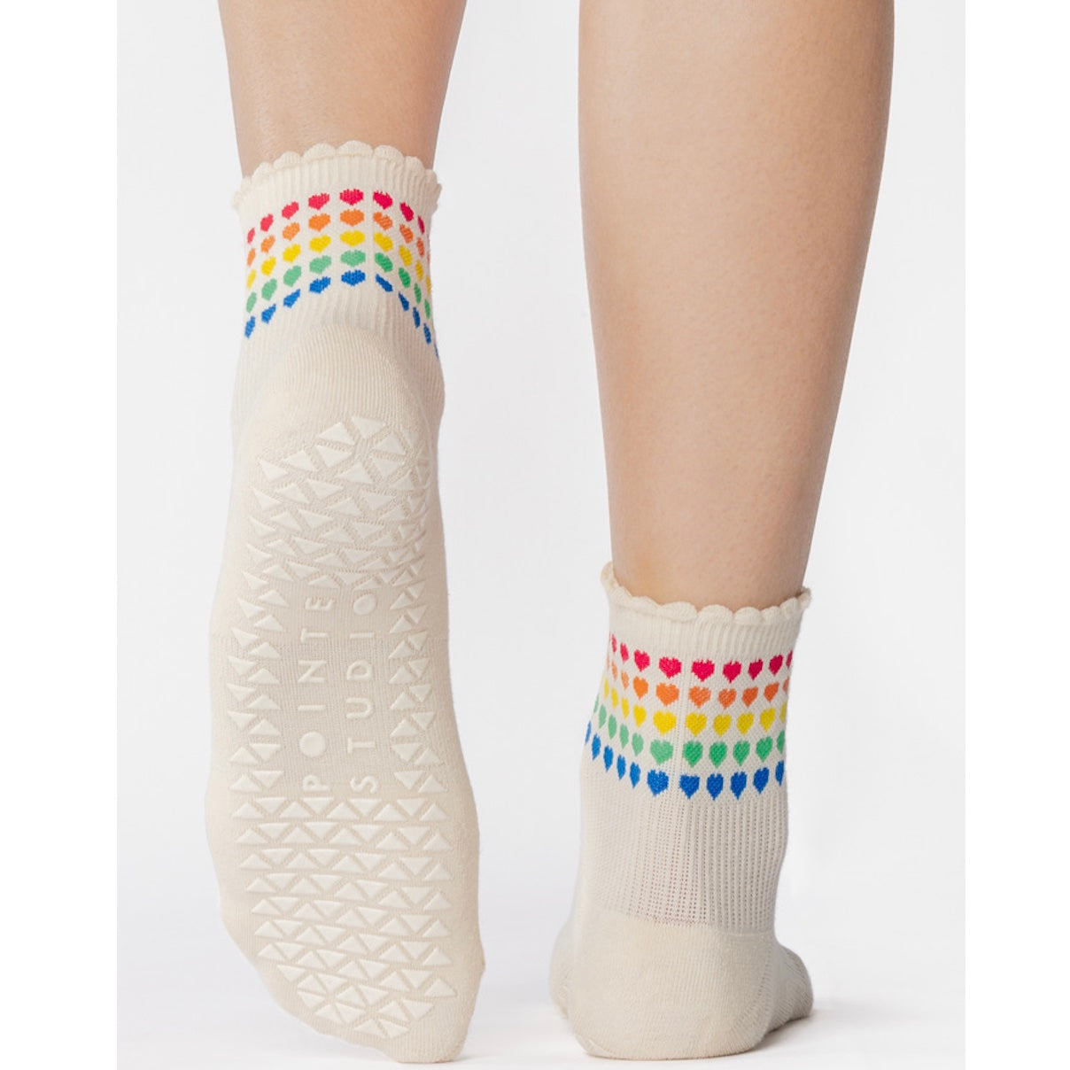 Sweetheart Ankle Grip Socks - (Pilates/Barre)