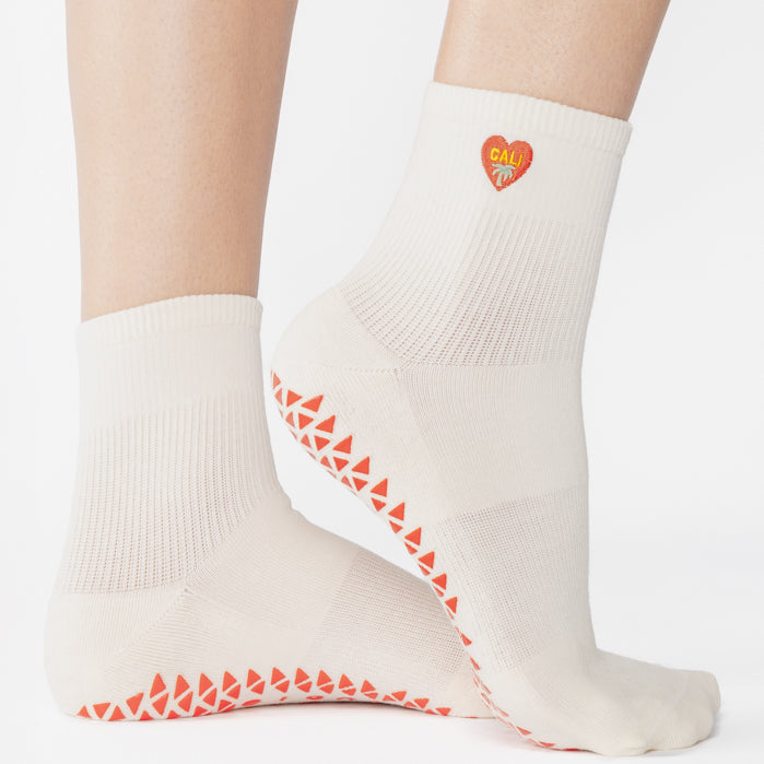 Cali Ankle Grip Socks - (Barre/Pilates)