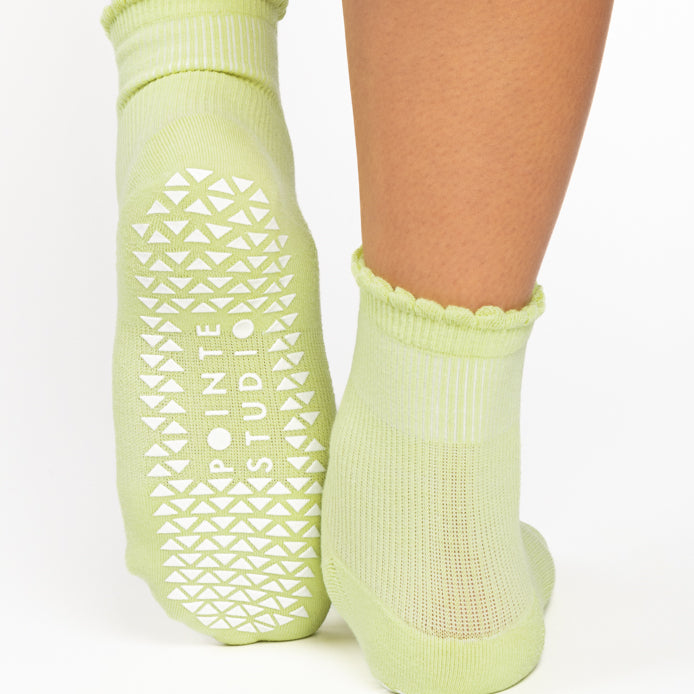 Happy Ankle Grip Socks - Limon