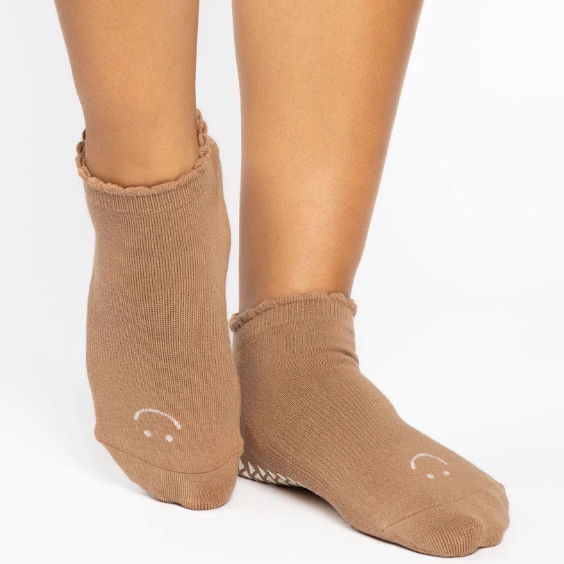 Happy Grip Socks - Nougat (Barre/Pilates)