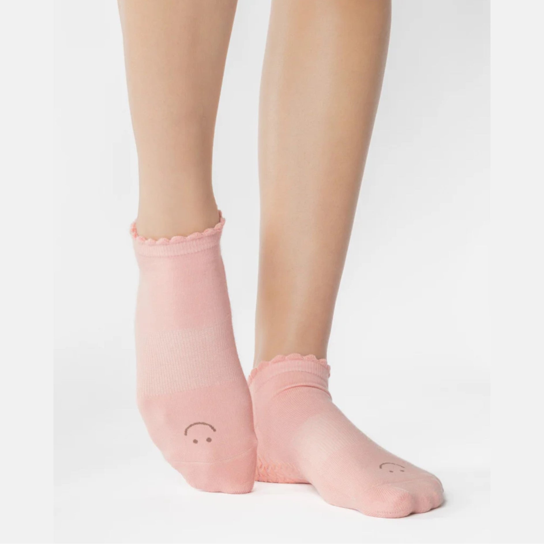 Happy Grip Socks - Coral