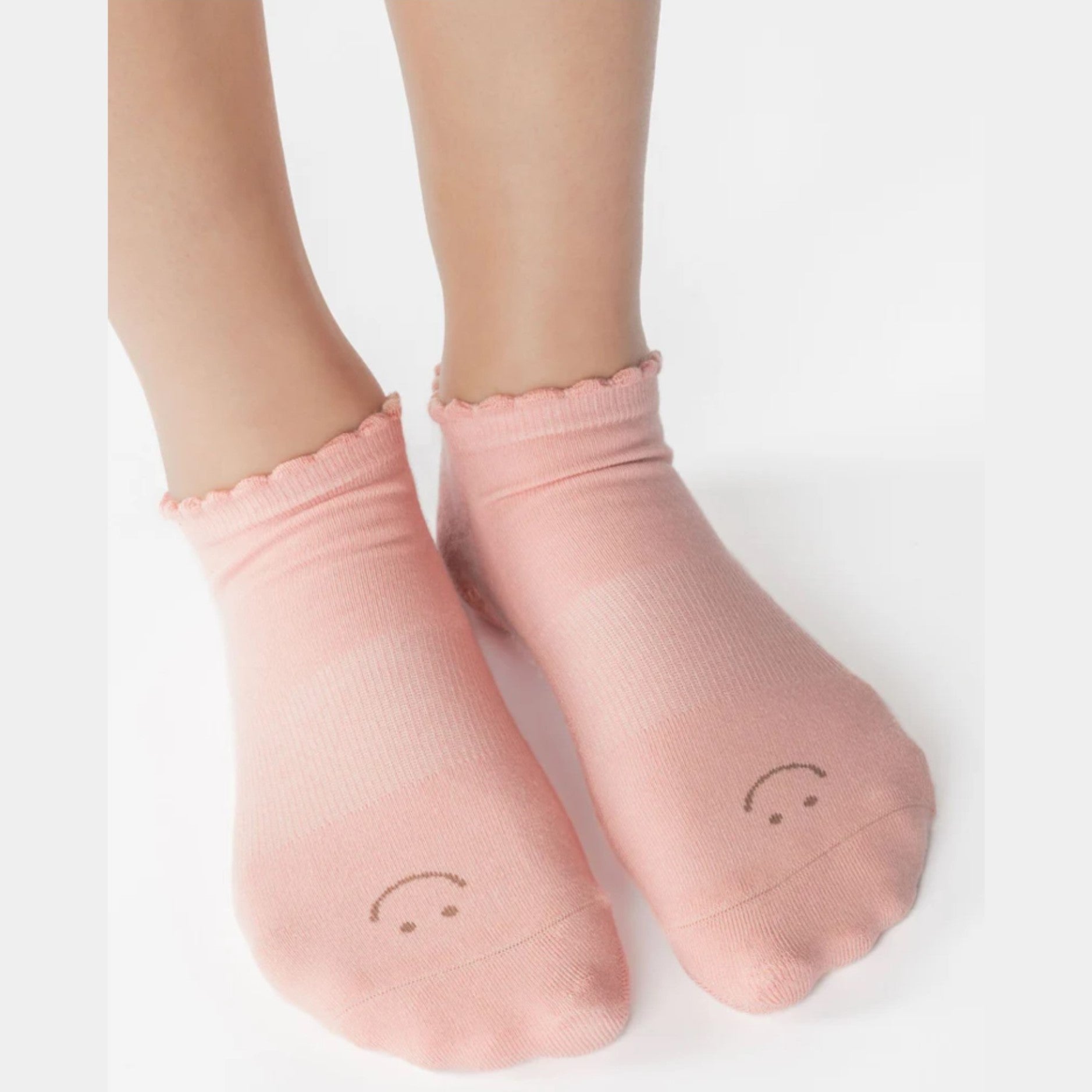 Happy Grip Socks - Coral
