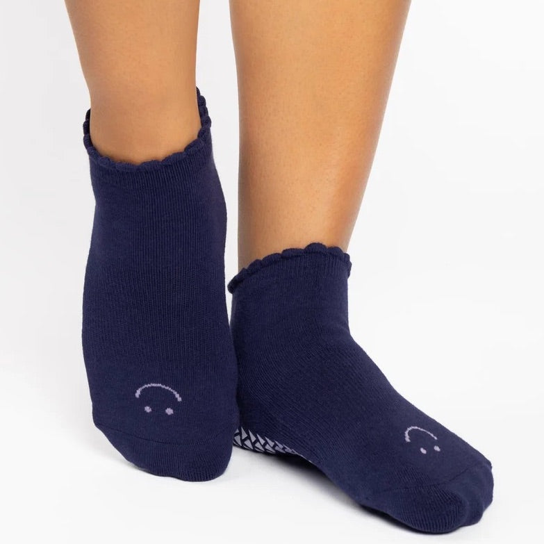 Happy Grip Socks - Dark Violet (Barre/Pilates)