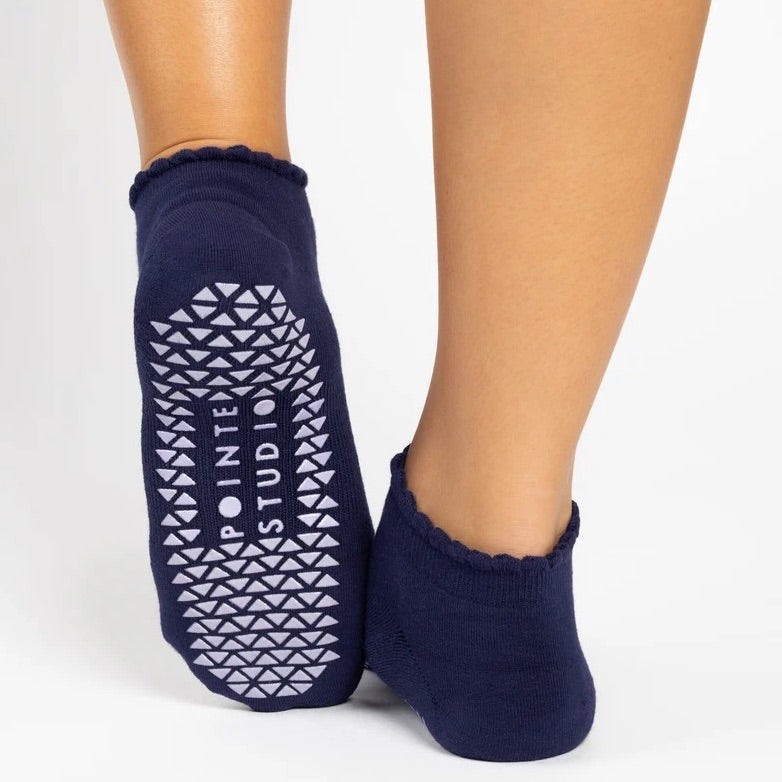 Happy Grip Socks - Dark Violet (Barre/Pilates)