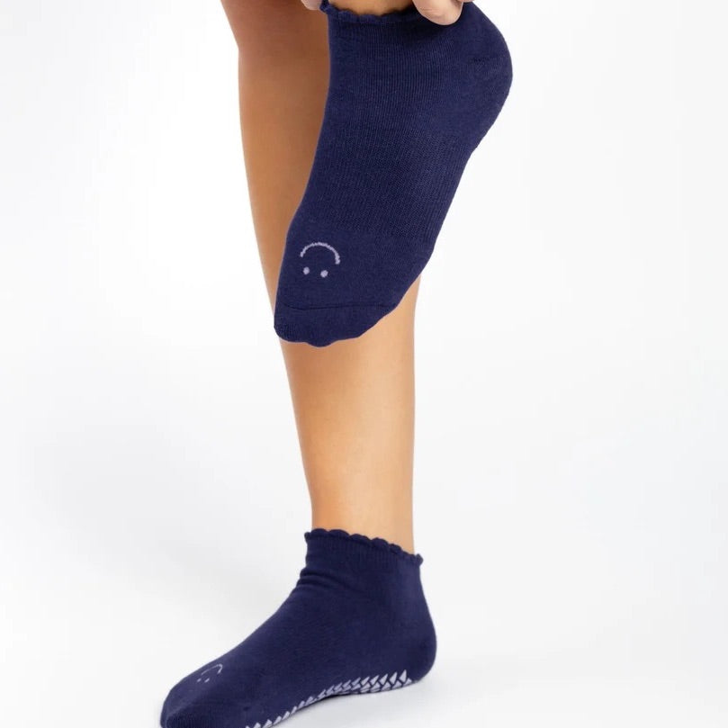 Happy Grip Socks - Dark Violet (Barre/Pilates)