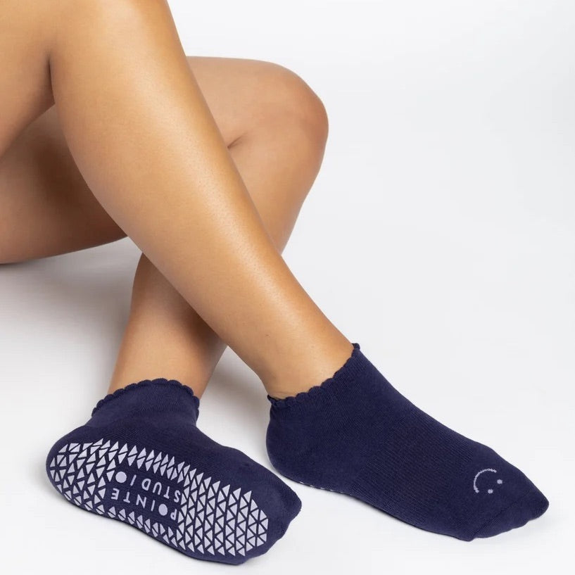 Happy Grip Socks - Dark Violet (Barre/Pilates)