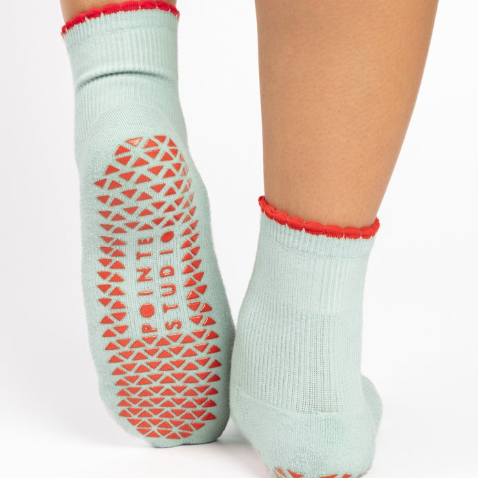 Mental Vacay Ankle Grip Socks