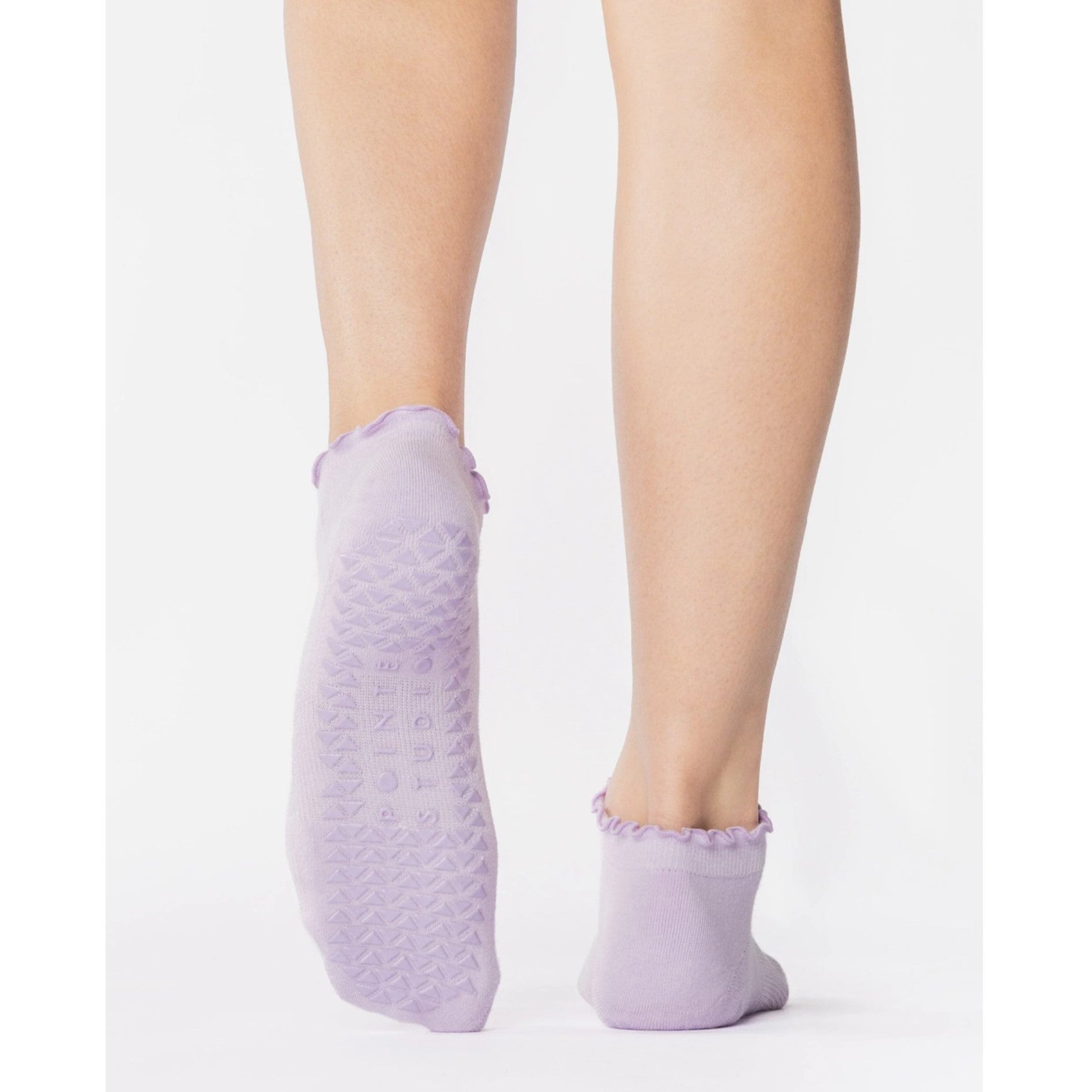 Ruffle Ankle Grip Socks - Barre/Pilates