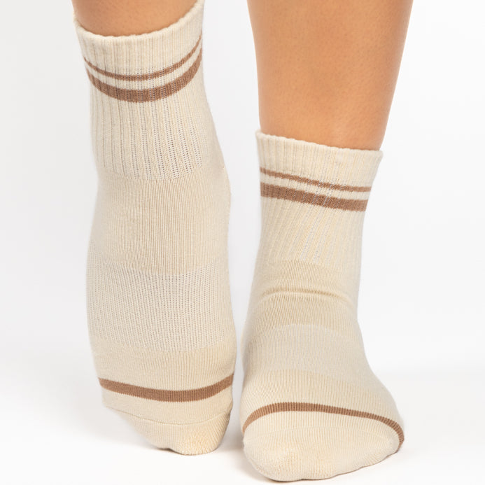 Varsity Ankle Grip Socks - (Barre/Pilates)