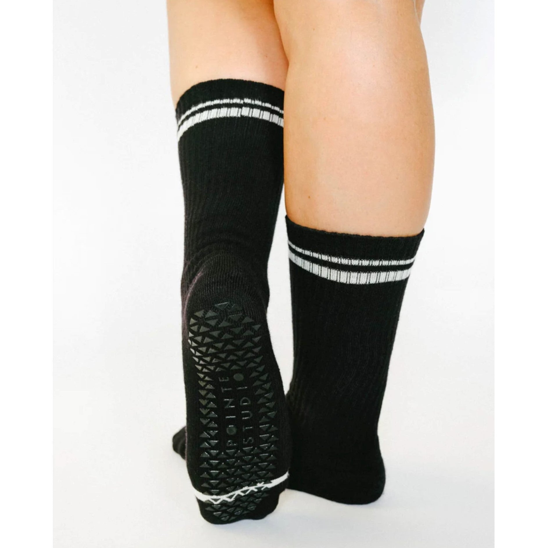 Varsity Crew Grip Socks - (Barre/Pilates)