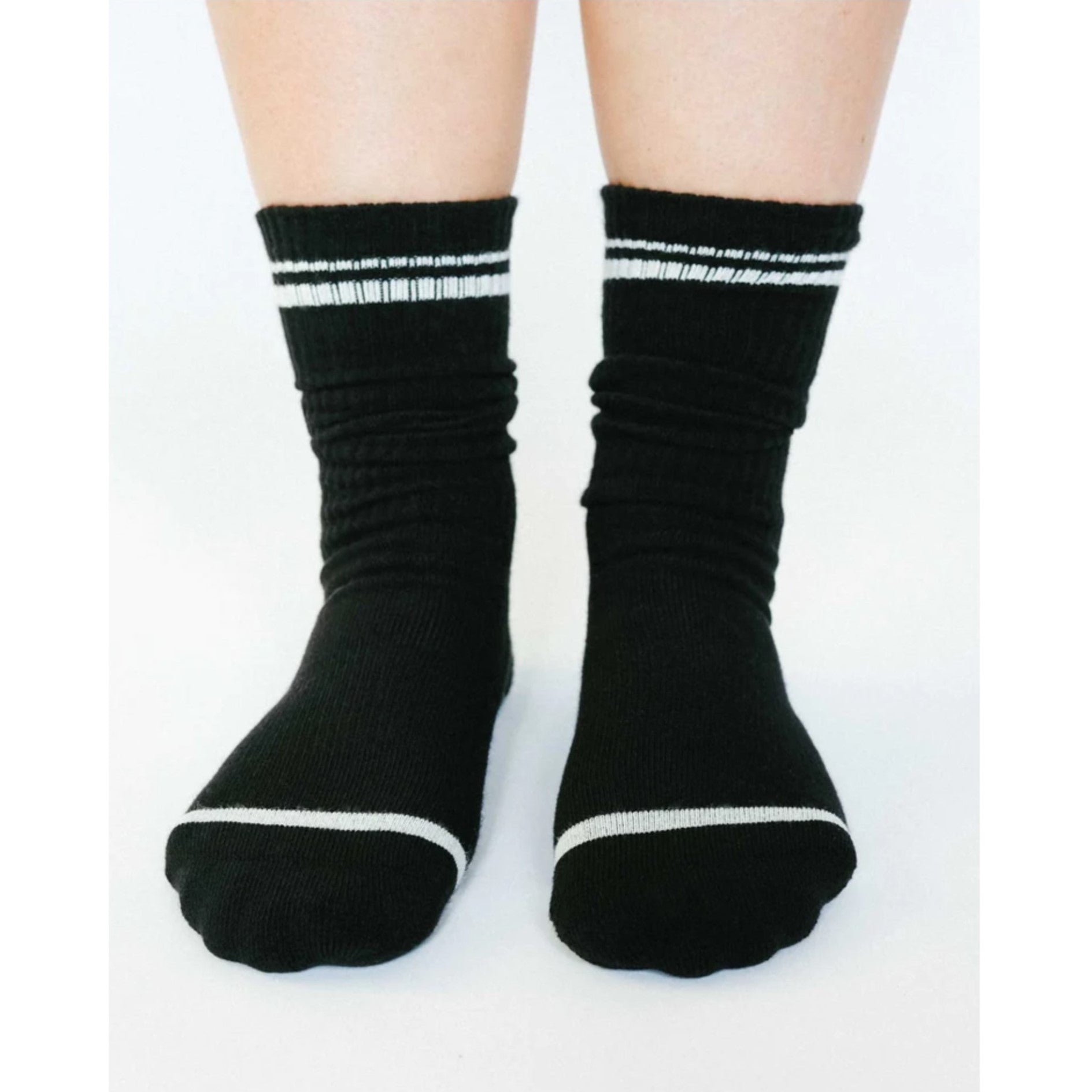 Varsity Crew Grip Socks - (Barre/Pilates)