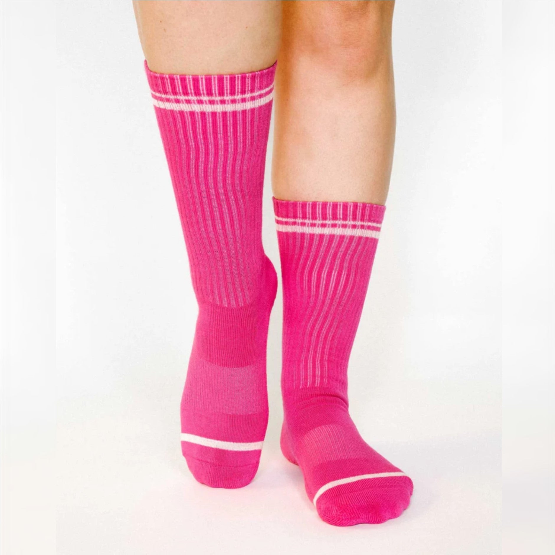 Varsity Crew Grip Socks - (Barre/Pilates)