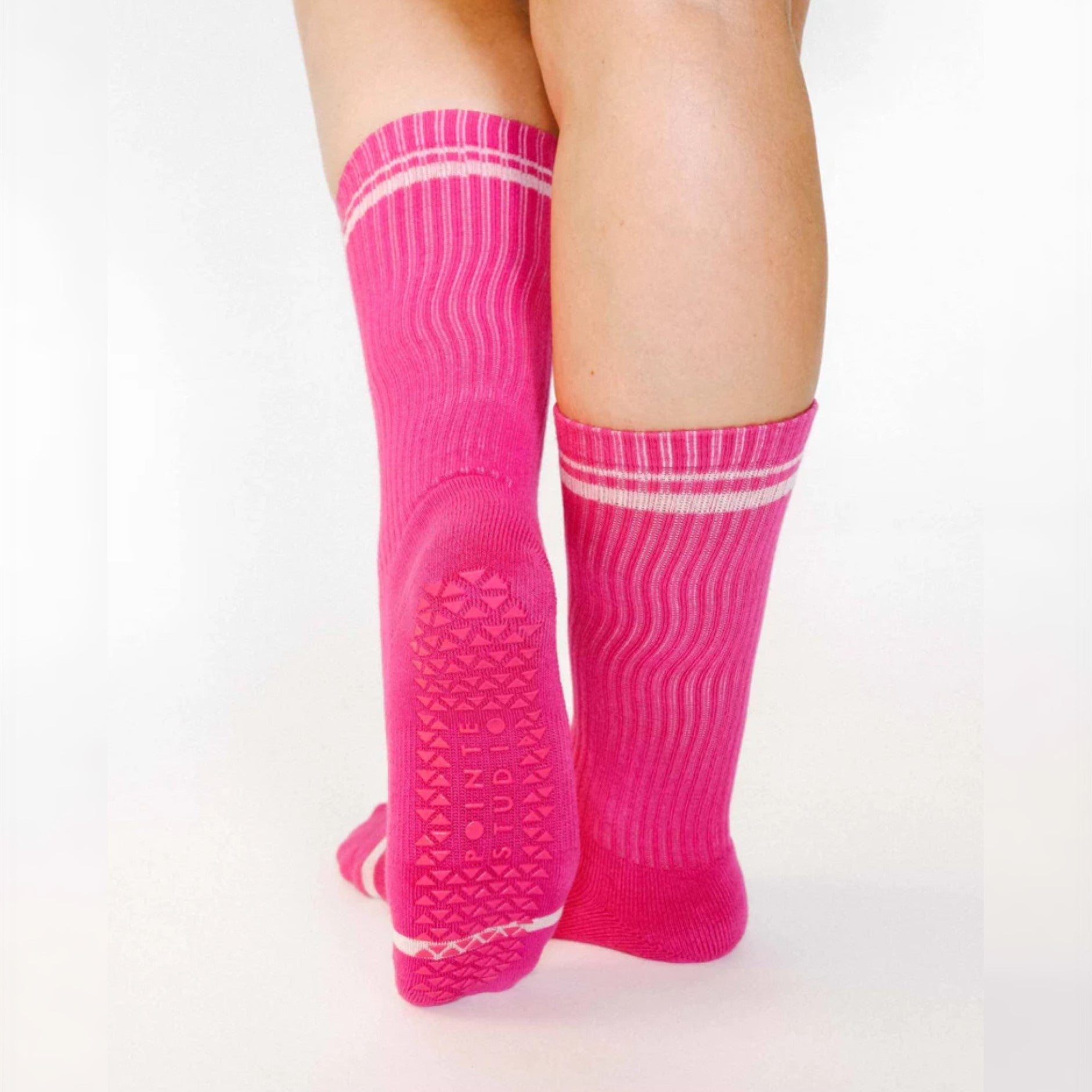 Varsity Crew Grip Socks - (Barre/Pilates)