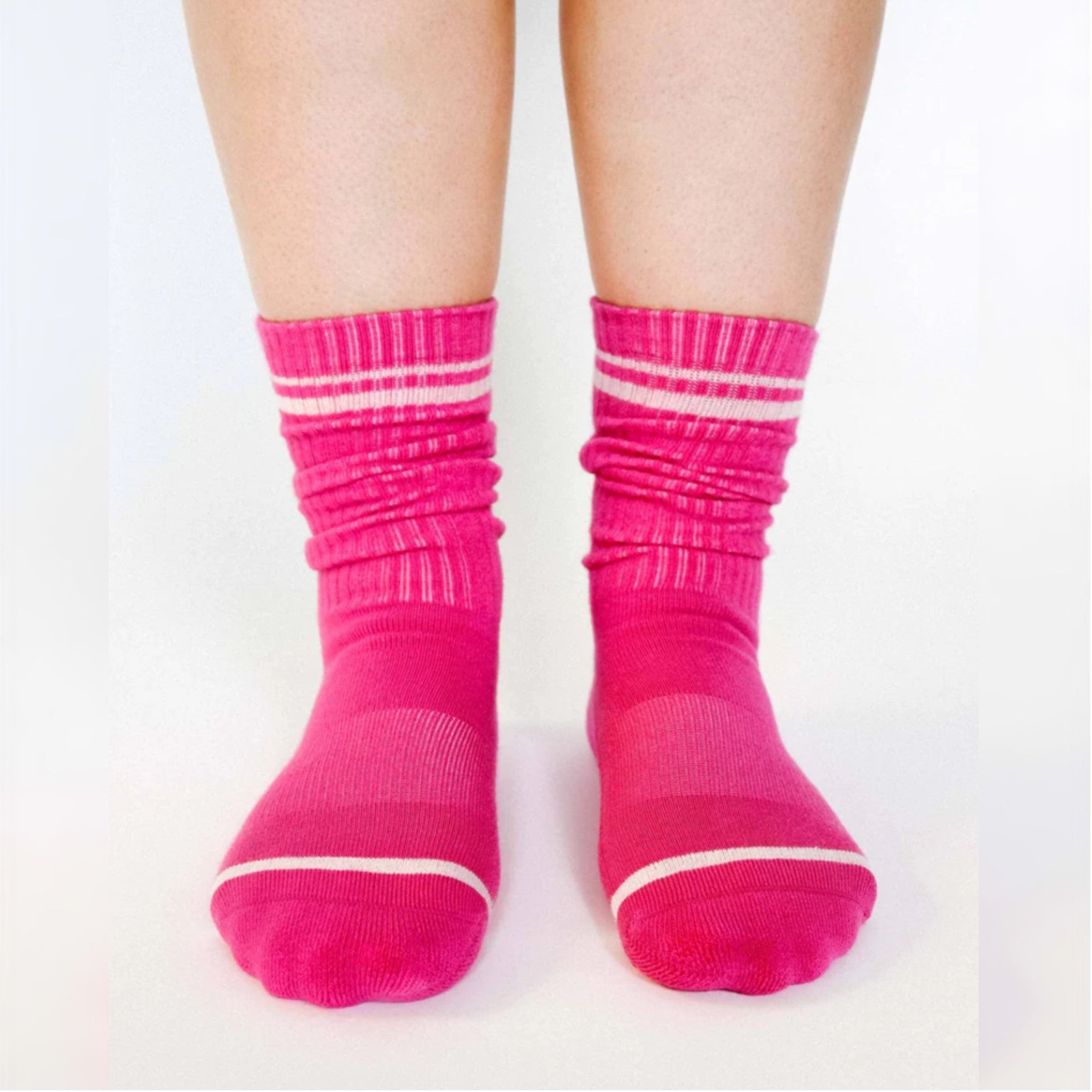Varsity Crew Grip Socks - (Barre/Pilates)