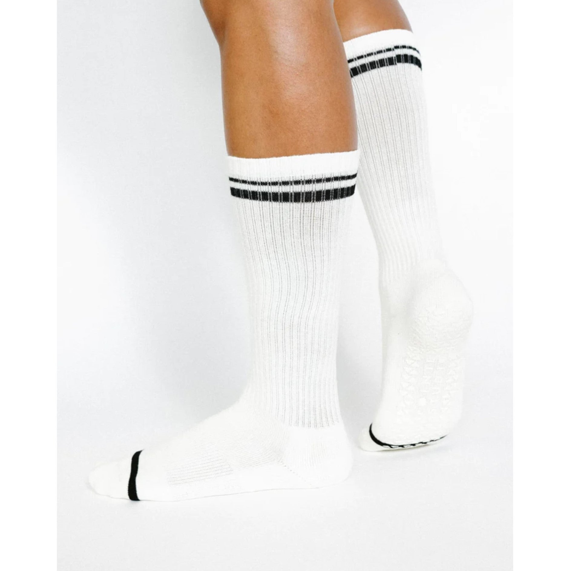 Varsity Crew Grip Socks - (Barre/Pilates)