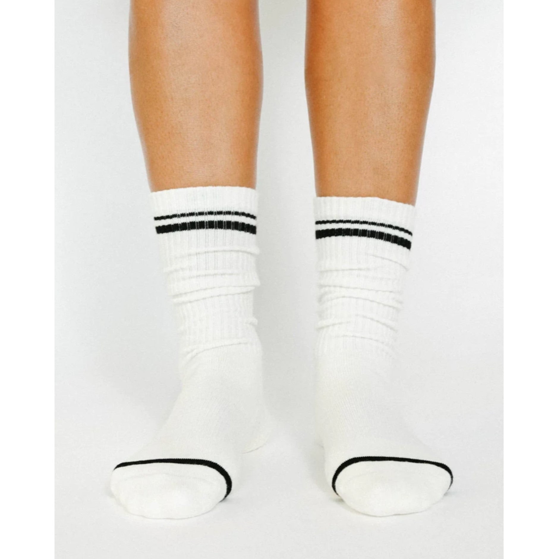 Varsity Crew Grip Socks - (Barre/Pilates)