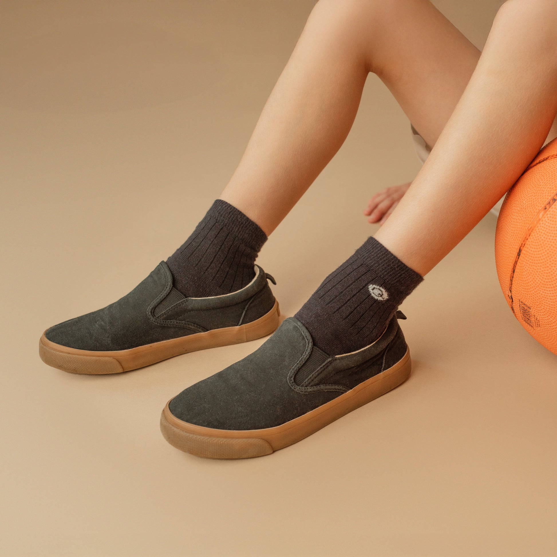 Cotton Quarter Pacers Kids Socks (Midweight) - 97% Organic Cotton